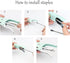 Purple Plier Stapler with #10 Staples Set, Cute Manual Stapler with 1000 Rose Gold Staples for Office Supplies