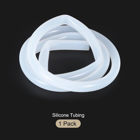 6.6ft Clear Silicone Tubing 3/4" ID x 1" OD, Pure Silicone Hoses for Pump Siphoning, Draining, Irrigation