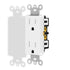 Greencycle 4 Pack White 110V Outlet, 15 Amp Decora Tamper Resistant, 5-15R, 3 Wire Square Wall Plug, Residential