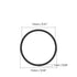 50Pcs Buna-N O-Ring Metric Nitrile Rubber Round Sealing Gasket for Plumbing, Faucet Repair, Black Tone (ODxIDxW)