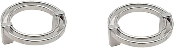 PILYON Furniture Knob 2 Pcs Single Hole Pull Ring Round Button Bedside Cabinet