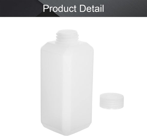 Othmro 10pcs 250ml Plastic Lab Chemical Reagent Bottles, Small Mouth Liquid Storage Containers