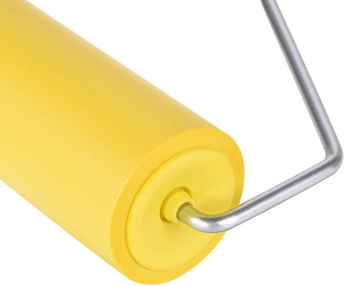 uxcell 9 Inch Nitrile Rubber Paint Roller Brush - Household Wall Painting with Plastic Handle