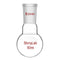 StonyLab 50ml Short Neck Round Bottom Flask, Borosilicate Glass Heavy Wall RBF with 24/40 Taper Outer Joint