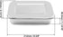 4 Pack 8 Inch QWORK Stainless Steel Instrument Tray with Lid, Metal Box for Lab, Tattoo & Esthetician Supplies