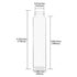 40ml Glass Clear Test Tubes, 6PCS with Screw Caps and Plastic Stoppers, Leak-Proof Flat Test Tubes