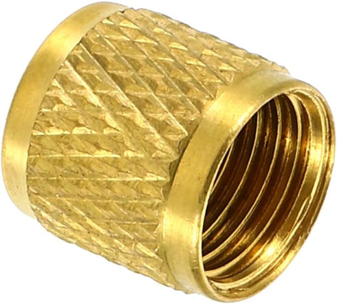PATIKIL 1/4" SAE Service Access Valve Caps - 25 Pack Refrigeration Valve Cap with Rubber Seal for HVAC AC System