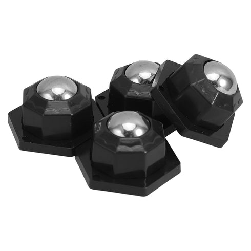 Cabilock 4pcs Self-Adhesive Mini Caster Wheels for Furniture, Small Quiet Swivel Ball