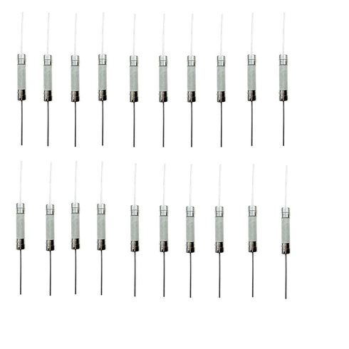 6.3A250V Fuse, 6.3A Fuse, 6.3AH250V, Ceramic Tube Fuse, 6.3A Fuses, 6.3AH Fuses, 5 * 20mm (20 Pcs)