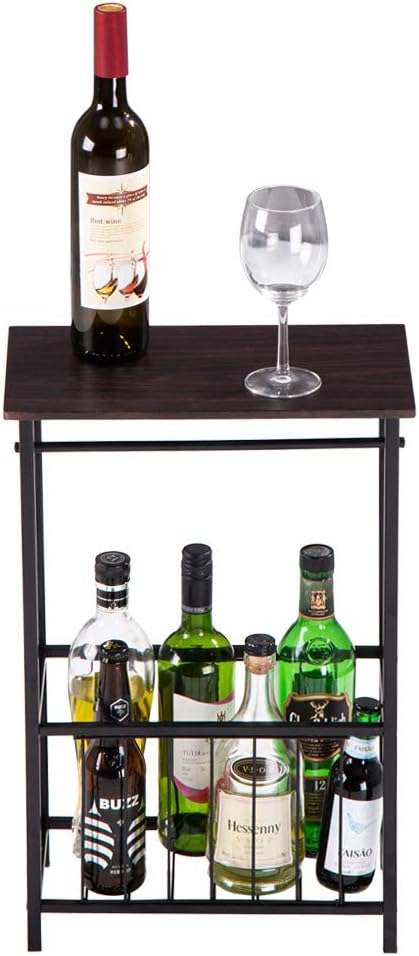 Volowoo Decorative Bathroom Table,Side Table Toilet Paper Storage Table Stand Shelf Wooden Top Restroom Toiletry Items