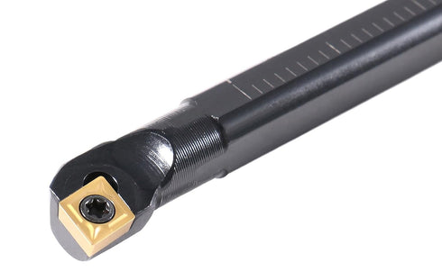 Accusize Industrial Tools 3/8'' x 6'' Overall Length, RH Sclcr Indexable Boring Bar with CCMT21.5 Inserts
