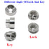 VOSANTU 1/2-13 304 13TPI Safety,(4 1 Stainless Steel Anti-Theft Locking Nuts Security Hardware Kit for Mountain Bike
