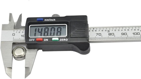iKKEGOL Precision 100mm Digital Electronic Gauge - 4 Inch Stainless Steel Vernier Caliper Micrometer