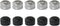 JianLing 10PCS M4 Screw Caps for Light Fixtures 9x11mm 5xChrome 5xBlack Hand Tightened