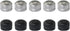 JianLing 10PCS M4 Screw Caps for Light Fixtures 9x11mm 5xChrome 5xBlack Hand Tightened