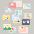 ver.2 36 36 36 Package Monolike Day-by-day Card, Gureum's Daily Life - Mix Mini Single cards, envelopes, stickers