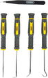 General Tools 5 Piece Precision Probe, Pick and Tweezer Set for Crafts, Hobbies, and Electronics - Hand Tools - Black by General Tools