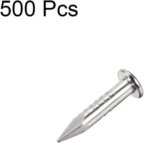 uxcell Small Tiny Hardware Nails Carbon Steel 1.7X9mm(DxL) for DIY Decorative Wooden Boxes Accessories Silver Tone 500pcs