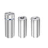 1/2” Dia x 2” L Standoffs Screws for Acrylic, Silver Sign Standoff Wall Mounts Hardware 16 Pack, Stainless Steel Holder