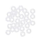 uxcell Silicone O-Rings, 5mm OD 2mm ID 1.5mm Width VMQ Seal Gasket for Pipe Repair, White, Pack of 30