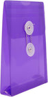 JAM PAPER 12/Pack Plastic Envelopes with Button & String Tie Closure - 4 1/4 x 6 1/4 - Purple