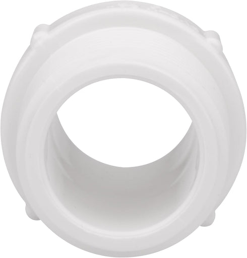 20 Pack 3/4 Inch PVC Nipple Male Thread Coupling Adapter for Plumbing Pipe Fitting