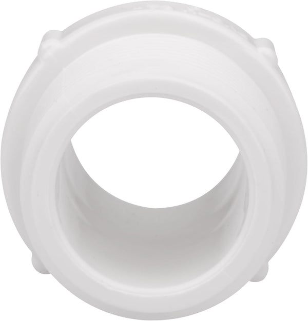 20 Pack 3/4 Inch PVC Nipple Male Thread Coupling Adapter for Plumbing Pipe Fitting