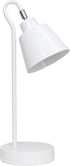 Simple Designs LD1079-WHT 16" Sleek Essentials Metal Looped Desk Task Lamp with