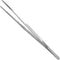 Thumb Dressing Forceps, Multipurpose Stainless Steel Tweezer, Serrated Tip Straight 12 Inch