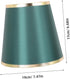 Balacoo Fabric Lamp Shade for Table and Floor Lamps Decorative Chandelier Light Cover in Dark Green Gold Softens Light