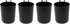 JSP Manufacturing Plastic Pegboard Hanging Cup Hook Organizer, 3 inch for Crafts/Office Supplies, 4 Pack