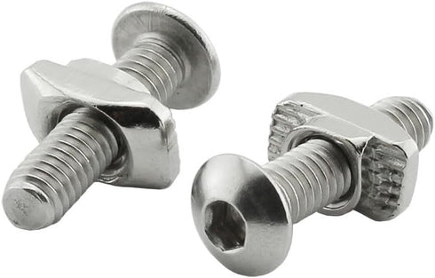 50pcs M4 x 10mm Button Head Socket Cap Screws, 304 Stainless Steel Allen Hex Button Head Screws