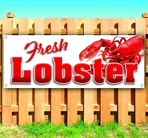 TampaPrinting Fresh Lobster Whole Banner 13 oz | Non-Fabric | Heavy-Duty Vinyl Single-Sided