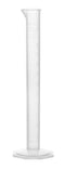 EISCO Graduated Cylinder, 10mL - Class B Tolerance, Octagonal Base, Polypropylene Plastic, Autoclavable