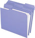 Pendaflex Color File Folders - Letter Size Lavender - 100/BX with Interior Grid