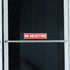No Soliciting Sign, Two Pack Stickers for Door or Window, Small Vinyl Decal Signs for Home Office Business