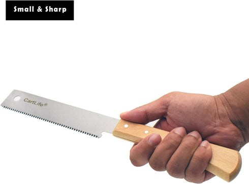 Japanese Woodworking Flush Cut Hand Saw, Flexible Blade 18TPI Pull Saw Tool for Carpentry DIYer