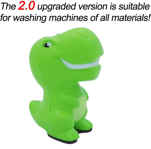 Six Senses Media Laundry Door Post 2.0, Dinosaur Doorstop, Modern Washing Machine Accessory in Dinosaur Colors