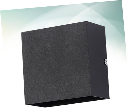 balacoo Square LED Wall Lamp Modern Black Wall Sconce for Indoor Use Stylish Lighting Decor for Living Room Bedroom