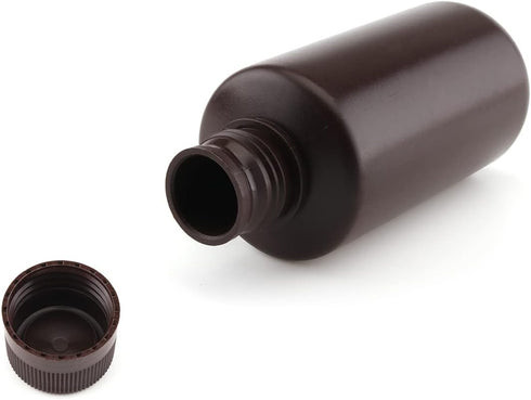 Othmro 2pcs 500ml Plastic Lab Cylindrical Chemical Reagent Bottle with Lids Wide Mouth