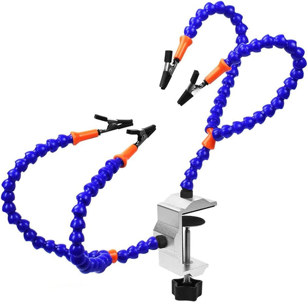 Helping Hands Third Hand Soldering Tool, 4 Arms with Adjustable Vise, Perfect for PCB Repair