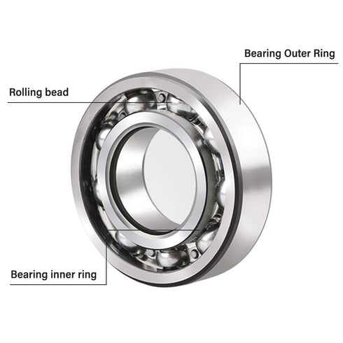YAMASO 20 Pcs 608 2RS Ball Bearings, Bearing Steel and Double Rubber Sealed Miniature Deep Groove Ball Bearings, 8mm x