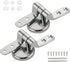 Fizocosisto Stainless Steel Toilet Seat Hinge Replacement Parts Mountings Adjustable Toilet Seat Bolts Nuts with Screws