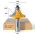 1/2 1/2" Roundover Router Bit Shank, Radius Round Over Router Bits, Router Bits Round Over for Edging Forming Rounding