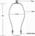 Glveaoui 8IN Harp,2 Set, Lamp Detachable Shade Holder for Table & Floor Lamps, Heavy Duty Bracket with Standard Saddle