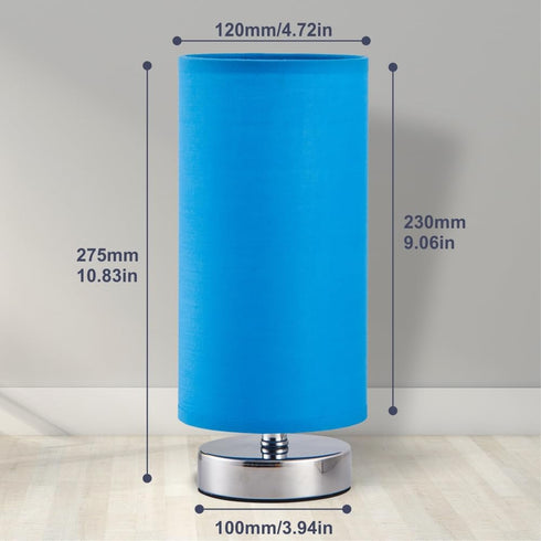 lifeholder Table Lamps, nightstand lamp, Bedside lamp (Blue)