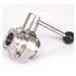 DIYNoLab 1-1/4" 32mm SS304 Stainless Steel Sanitary 1.5" Tri Clamp Butterfly Valve Brew