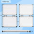 Dry Erase Board, 17x13 Inch Magnetic Whiteboard, A3 Foldable Small White Board with Lines for Office and School