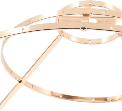 3-Tier 9.84In Lampshade Frame, Lamp Ring Support, Iron Metal Material, for DIY Pendant Light Chandelier Wall Sconce