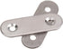 BQLZR 10 Pack Stainless Steel 2 Holes Flat Corner Brace Plate Connector, 47x15.5x5mm